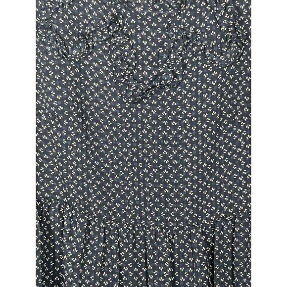 NWOT Free People Blue and White Nouveau Butterfly Polka Dot Dress Size 4 - Picture 5 of 16